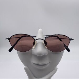 Elle EL2529 Black Oval Half Rim Sunglasses Frames